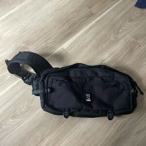 Chrome Kadet Black Aluminum Cross Body Bag